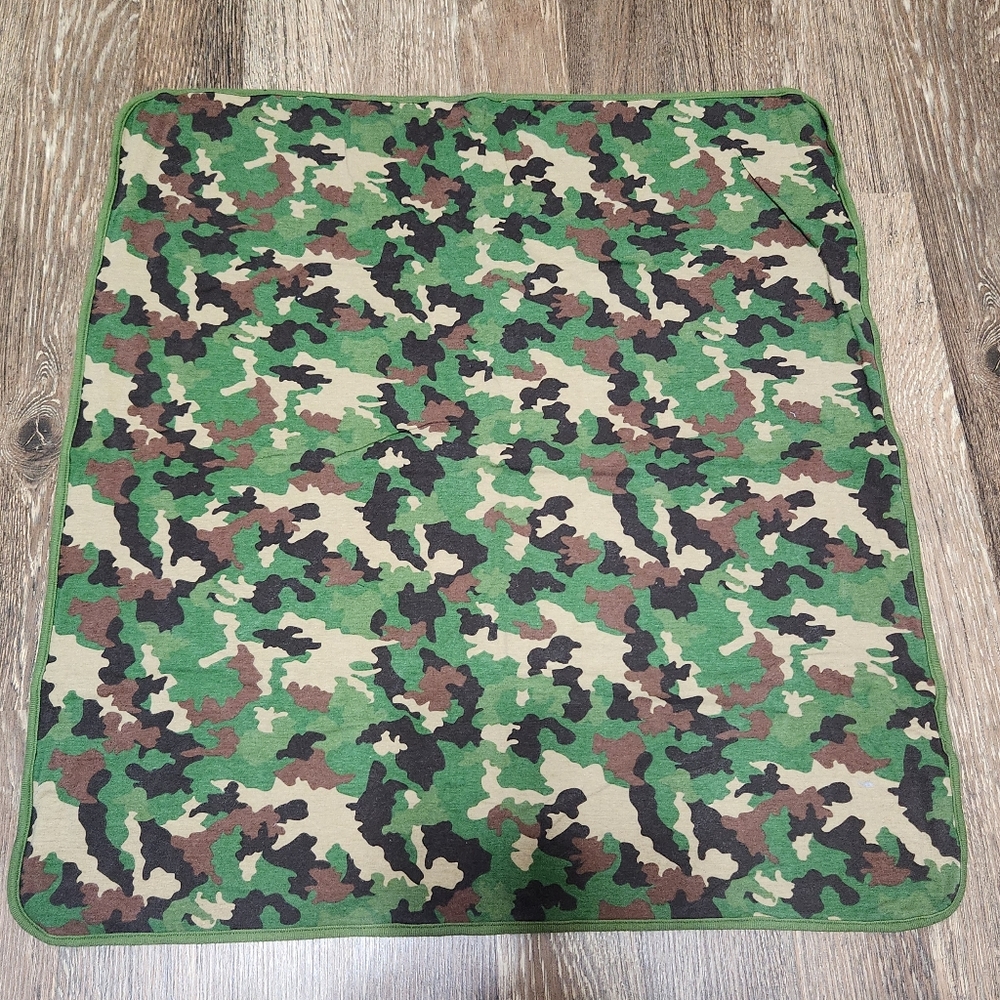 Mud Pie Camouflage Baby Blanket